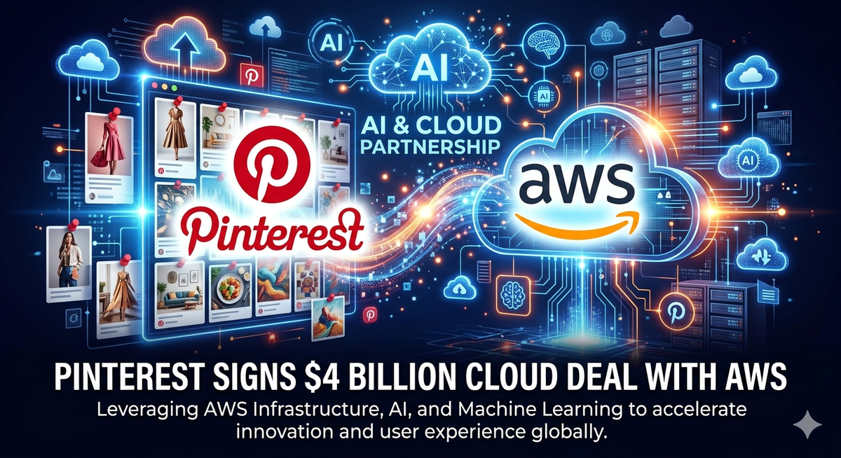 Pinterest Inks Massive $4 Billion Cloud Deal with Amazon as AI Demand Skyrockets