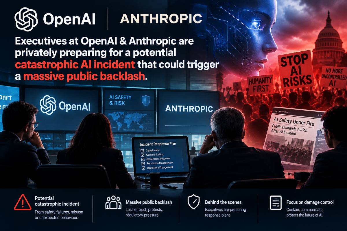 OpenAI and Anthropic Are Privately Rehearsing the Backlash After a Catastrophic AI Incident