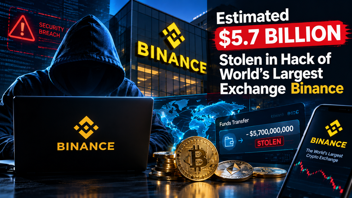 Estimated $5.7 Billion Stolen in Hack of World’s Largest Exchange Binance