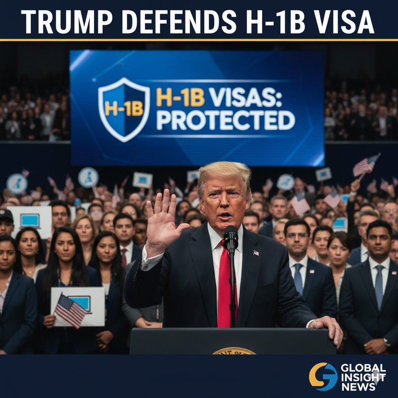 Trump Defends H-1B Visas Citing US Skill Gaps: A Surprising Shift in Immigration Stance