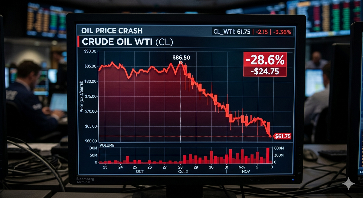 Oil Prices Fall Sharply as United States and Iran Discuss Potential Peace Deal