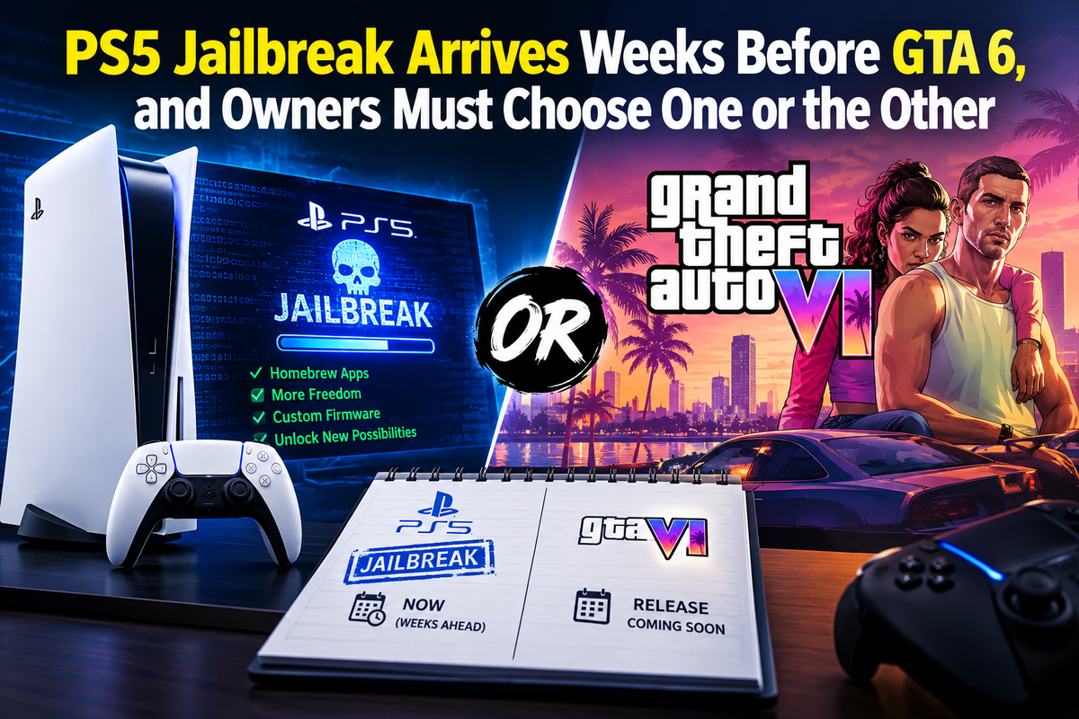 PS5 Jailbreak Arrives Weeks Before GTA 6, and Owners Must Choose One or the Other