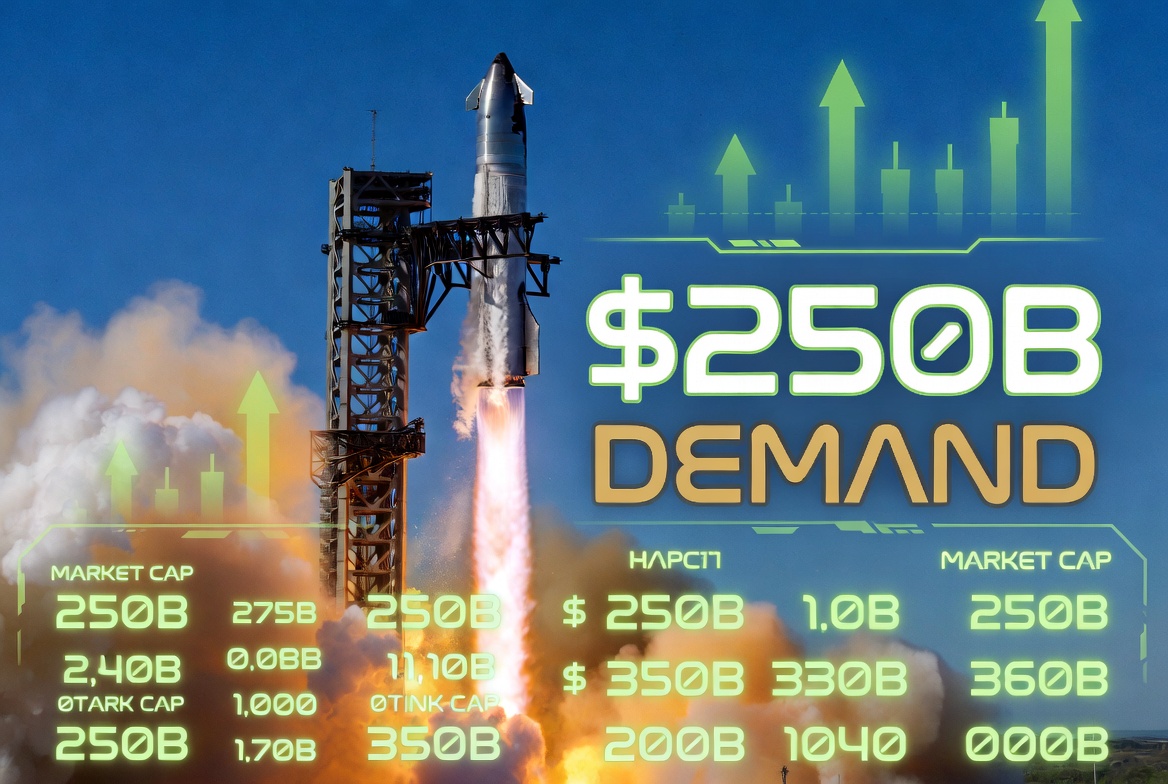 SpaceX Overwhelmed by $250 Billion Investor Demand for Historic IPO – Far Exceeding $75 Billion Target